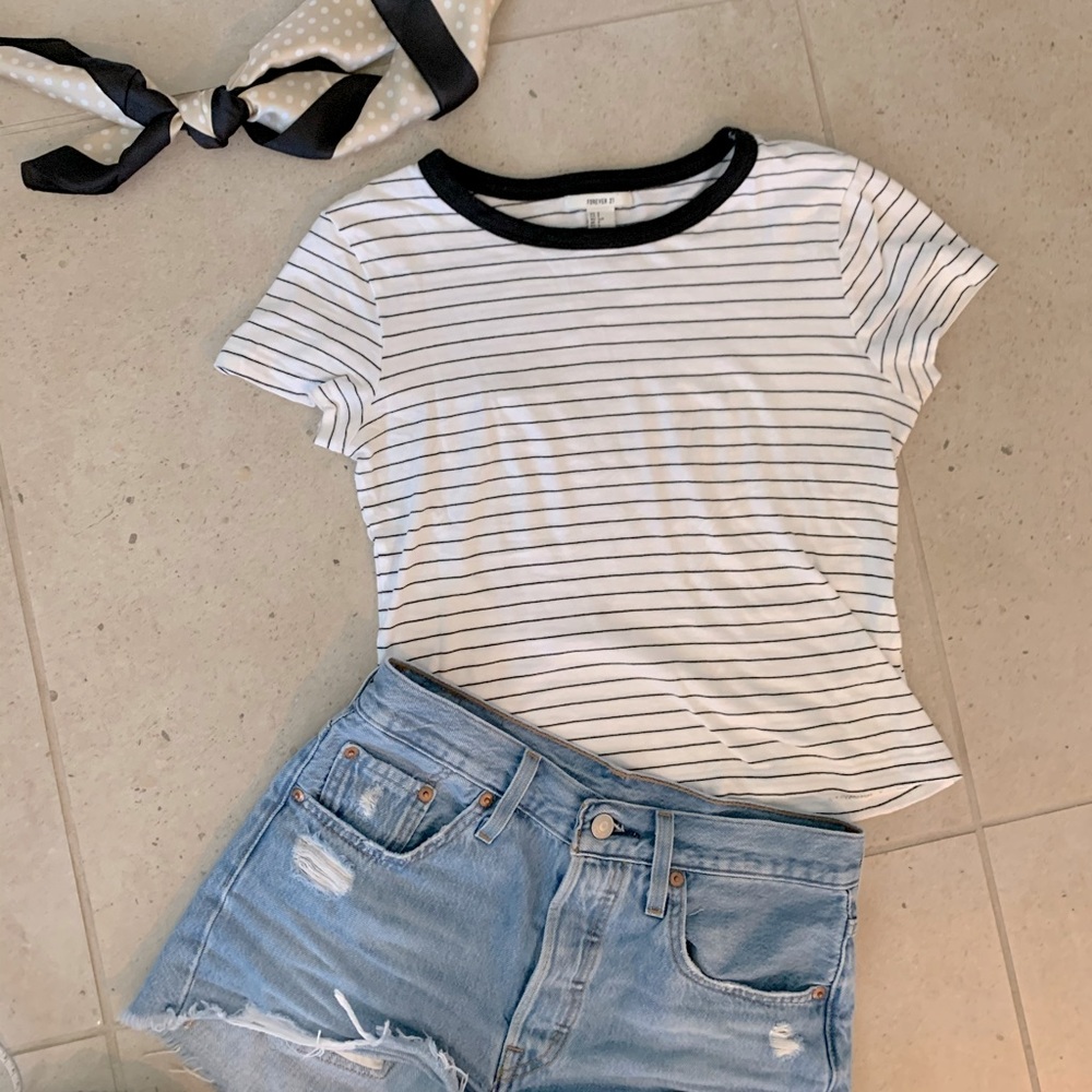 Black & White Striped Top, Forever 21